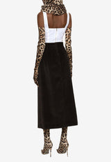 Dolce & Gabbana Lace Bustier Corset Top F7T19T G9798 W0800 White