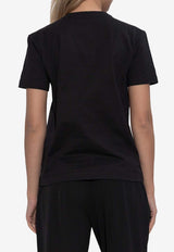 Dolce & Gabbana Embellished DG Logo T-shirt Black F8V42Z GDCXZ N0000