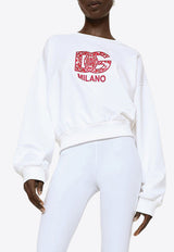 Dolce & Gabbana DG Logo Patch Sweatshirt White F9Q92Z GDBVW S8400