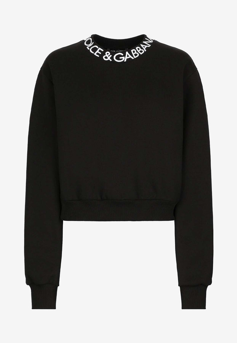 Dolce & Gabbana Logo-Embroidered Pullover Sweatshirt F9R50Z GDB6B N0000