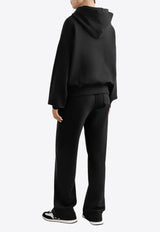 Dolce & Gabbana Embellished DG Logo Hooded Sweatshirt Black F9S48Z GDCXW N0000