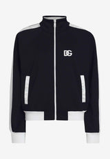 Dolce & Gabbana DG Logo Zip-Up Sweatshirt Black F9S53Z GDCX7 N0000