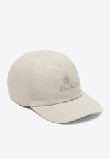 Loro Piana Logo Embroidered Baseball Cap Beige FAP1491CO/S_LORO-D0ST