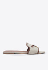 Loro Piana Summer Charms Flat Sandals Beige FAQ6328CO/S_LORO-B4AU