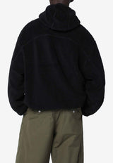 Kenzo Boke Flower 2.0 Zip-Up Fleece Hoodie Black FF65BL5504FPPL/R_KENZO-99J