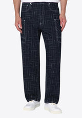 Kenzo Waves Cargo Jeans Blue FF65DP4086V1DE/R_KENZO-DM