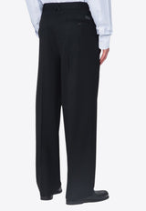 Kenzo Wool Straight-Leg Pants Black FF65PA2149IDWO/R_KENZO-99