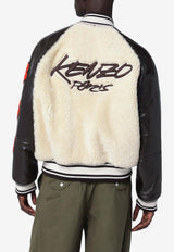 Kenzo Shearling-Effect Bomber Jacket Multicolor FF68LB2000AALE/R_KENZO-04