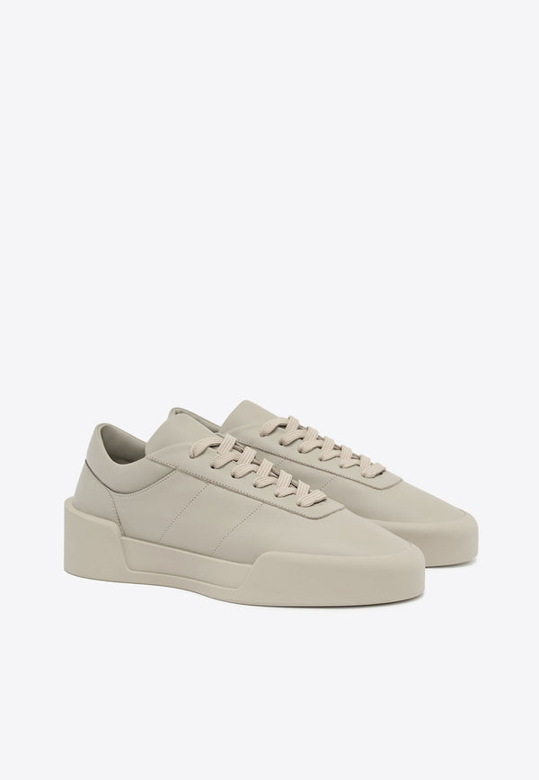 Fear Of God Aerobic Low-Top Leather Sneakers Taupe FG880-101FLTTAUPE