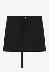 Sportmax Fify Mini Wool Skirt Black FIFYCO/R_SPORM-003