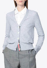 Thom Browne Essential Silk-Blend Cardigan Gray FKC630AY3037/Q_THOMB-065