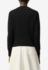 AMI PARIS Ami De Coeur Crewneck Wool Sweater Black FKS826.001_BLACK