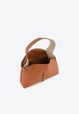Ree Projects Florencia Pebbled Leather Shoulder Bag Brown FLORENCIA PURSE_BROWN