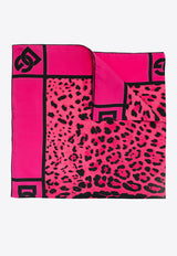 Dolce & Gabbana Leopard Print Silk Scarf Pink FN090R G0TGK HE13N