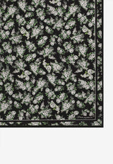 Dolce & Gabbana Small Flower Bouquet Print Silk Scarf Multicolor FN092R GDDUH HY6BT