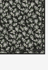Dolce & Gabbana Small Flower Bouquet Print Silk Scarf Multicolor FN093R GDDUH HY6BT