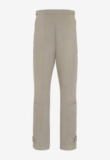 Fendi Straight-Leg Pants with Zipped Pockets Beige FR6415AM34F1J7B_80211