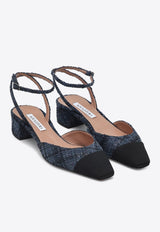 Aquazzura French Flirt 35 Denim Pumps Blue FRLMIDP0AWG/Q_AQUA-DJB