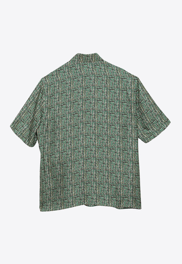Fendi Woven Monogram Silk Shirt FS0795AR6F/O_FENDI-F0QC3