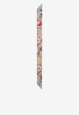Dolce & Gabbana Small Flower Bouquet Print Silk Bandeau Multicolor FS215A GDDLG HF5XK