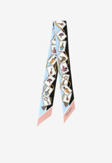 Dolce & Gabbana Perfume Print Silk Bandeau Multicolor FS215A GDDLQ HC5ZF