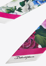 Dolce & Gabbana Floral Print Twill Headscarf Multicolor FS215A GDCWC HH5KT