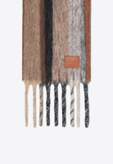 Loewe Stripe Ribbed Scarf Beige FSA5SS3W01SA7/R_LOEW-3046