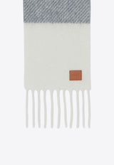Loewe Wool-Blend Ribbed Scarf Gray FSA6SS2W01SA7/R_LOEW-1122
