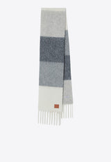 Loewe Wool-Blend Ribbed Scarf Gray FSA6SS2W01WO/R_LOEW-1122