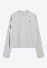 AMI PARIS Ami De Coeur Crewneck Sweatshirt Gray FSW766730/R_AMI-0951