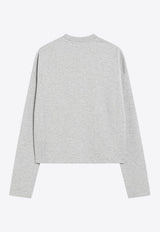 AMI PARIS Ami De Coeur Crewneck Sweatshirt Gray FSW766730/R_AMI-0951