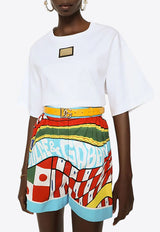 Dolce & Gabbana Carretto Print Mini Shorts Multicolor FTAL1T FI5GU HH4KS