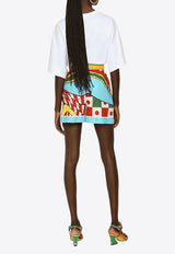 Dolce & Gabbana Carretto Print Mini Shorts Multicolor FTAL1T FI5GU HH4KS