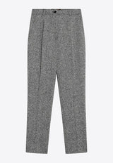 Dolce & Gabbana Wool-Blend Tailored Pants Gray FTAM2TFMBAR/R_DOLCE-S8030