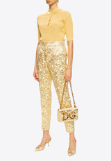 Dolce & Gabbana Floral Brocade Pants Gold FTAM2T HJMLB S8350