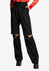 Dolce & Gabbana Cut-Out Straight-Leg Pants Black FTB9UT FU208 N0000
