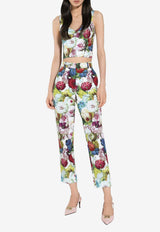 Dolce & Gabbana Cropped Floral Pants FTC3FT HS5Q2 HA4YF