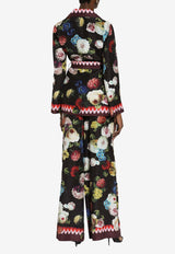 Dolce & Gabbana Nocturnal Flower Print Pants FTC3VT HI1RE HH4YF Multicolor