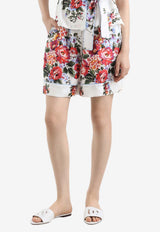 Dolce & Gabbana Flower Bouquet Print Vanity Mini Shorts Multicolor FTC42T IS11I HA5ZO