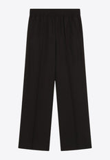 Dolce & Gabbana Wool Pants with Elastic-Waistband Dark Brown FTC6ZTFU2OW/R_DOLCE-M0682
