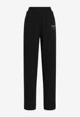 Dolce & Gabbana Embellished DG Logo Drawstring Track Pants Black FTC91Z GDCXW N0000