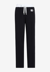 Dolce & Gabbana DG Logo Drawstring Track Pants Black FTC94Z GDCX8 N0000
