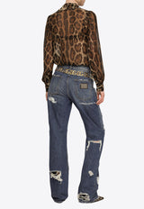 Dolce & Gabbana Loose-Fit Ripped Jeans Blue FTCGND G8JU7 S9001