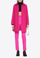 Dolce & Gabbana High-Waisted Tailored Pants with Slits Pink FTCN5T FU244 F0877