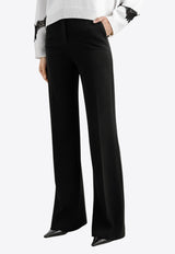 Dolce & Gabbana Milano Rib Flared Pants Black FTCPZT FUGN7 N0000