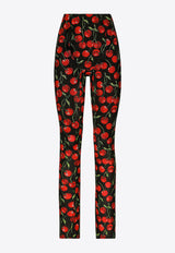 Dolce & Gabbana Cherry-Print Leggings Multicolor FTCXKT FSUA3 HN4IY