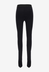 Dolce & Gabbana Logo Label Leggings FTCY0T GDBVN N0000 Black
