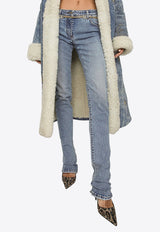 Dolce & Gabbana Logo Plate Bell-Bottom Jeans Blue FTCZAD G8JU6 S9001