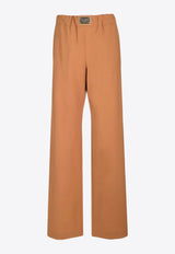 Dolce & Gabbana Logo Tag Tailored Pants Brown FTCZJT GDBWT M0887