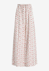 Dolce & Gabbana Small Rose Print Poplin Pants Multicolor FTDCOT HS5UB HA5XJ